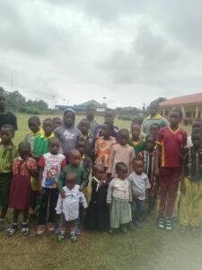 Onbehalf of the staff and pupils of this school, we say thank you showers human.....